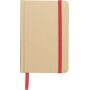 Gerecycled papieren notitieboek (A6) John rood