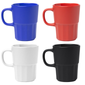 LUNGER keramische mok 450 ml - donkergroen LUNGER keramische mok 450 ml - donkergroen