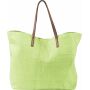 Gelamineerde non-woven (180 gr/m²) strandtas Sana lime