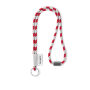 Polyester 2-kleurige koord-lanyard met full color label