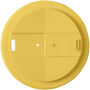 Americano® Eco 350 ml gerecyclede beker met spill-proof deksel - Geel/Wit