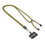 Crossbody, trendy duotone lanyard telefoonhouder van polyester Crossbody, trendy duotone lanyard telefoonhouder van polyester