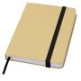 Reed A6 recycled hard cover notebook with plain pages - Solid black
