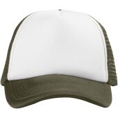 Trucker 5 panel cap - Bosgroen/Wit