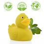 Natural rubber duck, classic - yellow/orange
