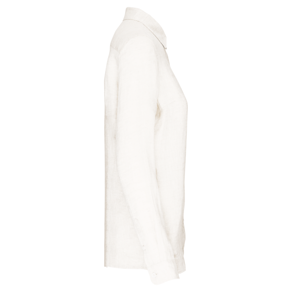 Linnen damesblouse White XXL Linnen damesblouse White XXL