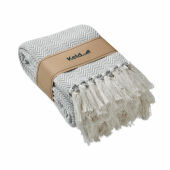 AMMOS - Gerecycled polykatoenen deken - Beige