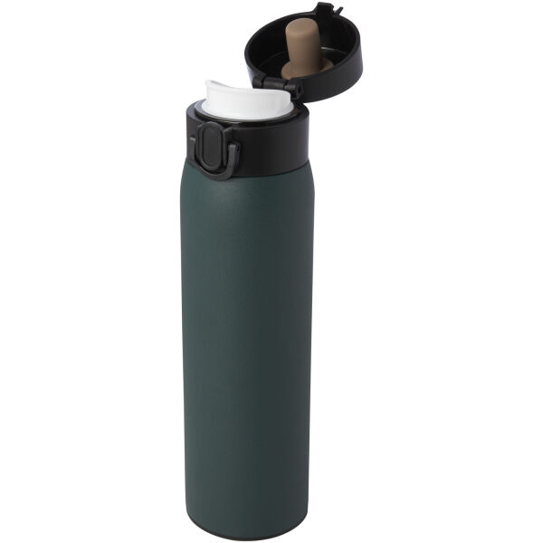 Sika 450 ml RCS certified recycled stainless steel insulated flask - Forest green