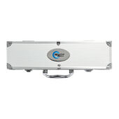 3-delige barbecue set in aluminium koffer, zilver, zwart