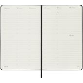 Moleskine verticale agenda voor 12 maanden met zachte kaft L - Zwart