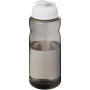 H2O Active® Eco Big Base 1 l drinkfles met klapdeksel - Charcoal/Wit