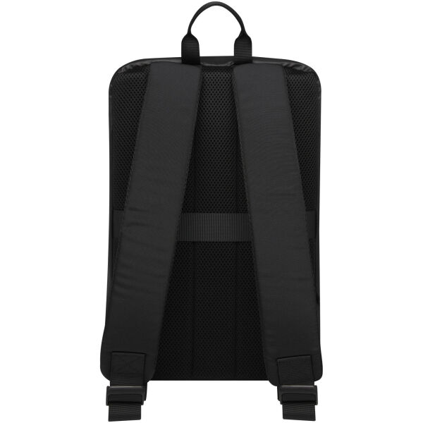 Rise 15.6" GRS recycled laptop backpack - Solid black