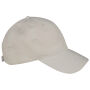 Ecologische en verwassen pet uniseks Washed Ivory One Size
