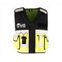 TACTICAL SAFETY VEST "BONN, HI VIS YELLOW / BLACK, XXL/4XL, KORNTEX