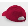 LOW PROFILE 6 PANEL DAD CAP, CLASSIC RED, One size, BEECHFIELD