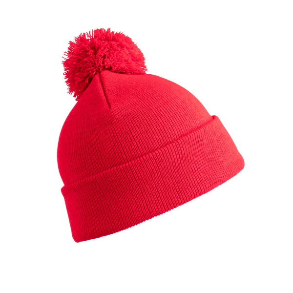 Pomponmuts Beanie Red One Size Pomponmuts Beanie Red One Size