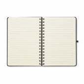 STRATA - A5 notitieboekje met telefoonhoude - Zwart