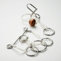 CONNECTION - Set van 2 metalen breinbrekers - Zilver