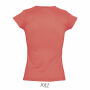 MOON - MOON dames t-shirt 150g - 3XL - Koraal