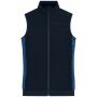Ladies' Padded Hybrid Vest navy/royal melange XS