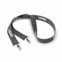 Polyester Pantone-gematchte zeefdruk keycord met 2 clips