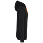 Sweater met contrasterende capuchon Black / Orange 4XL