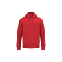 Ecologische uniseks sweater met capuchon Poppy Red M
