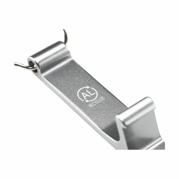 Alu Opener Phone Stand GRS Recycled - grijs Alu Opener Phone Stand GRS Recycled - grijs
