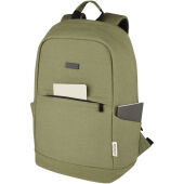 Joey 15,6 inch GRS gerecyclede canvas antidiefstal laptoprugzak 18 l - Olijf