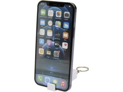 Aggia telefoonstandaard van bamboe met fidgetspeeltje van gerecycled plastic