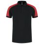 Poloshirt Bicolor Redefined 206106 Black-Brightred XXL