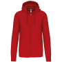 Hooded Sweater Met Rits Red XS