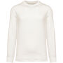Ecologische uniseks sweater met ronde hals en afhangende mouwen French Terry Ivory XL