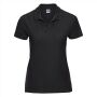 RUS Ladies Ultimate Cotton Polo, Black, L