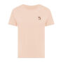 IQONIQ Yala dames lichtgewicht gerecycled katoen t-shirt, peach nectar (L)