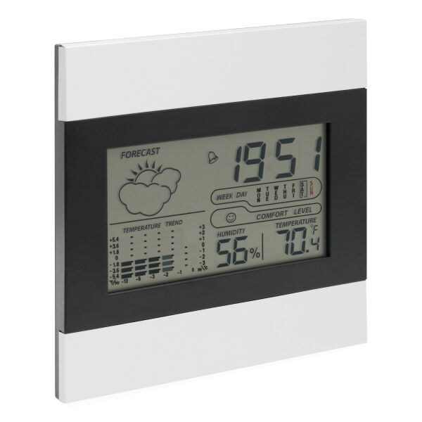 SHINY DAY - Weerstation met alarm en aluminium cover