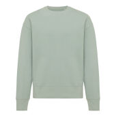Iqoniq Kruger gerecycled katoen relaxed sweater, iceberg green (XXXL)