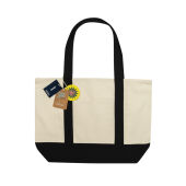 SHOP LOCAL AWARE™ recycled cotton 350gsm Tote bag, zwart