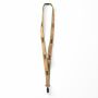 Zeefdruk lanyard van kurk en polyester