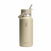 Hydro Flask Wide Mouth with Flex Straw Cap 946 ml waterfles - beige
