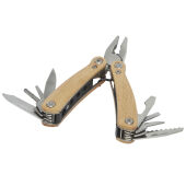 Anderson middelgrote houten multitool met 12 functies - Natuur