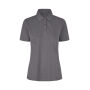 Poloshirt | biologisch kantoen| dames - Silver grey, S