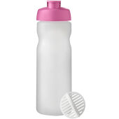 Baseline® Plus 650 ml sportfles met shaker bal - Magenta/Mat helder