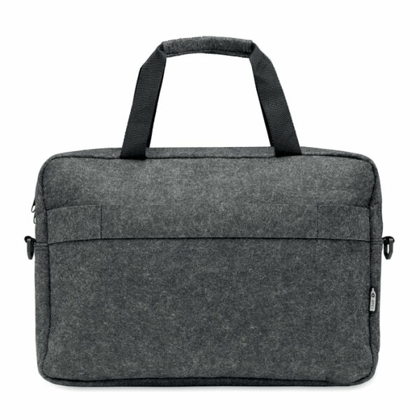 PLANA - 15 inch RPET vilten laptoptas - Steengrijs PLANA - 15 inch RPET vilten laptoptas - Steengrijs