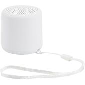 Velkis 3W gerecycleerde plastic draadloze Bluetooth®-speaker - Wit