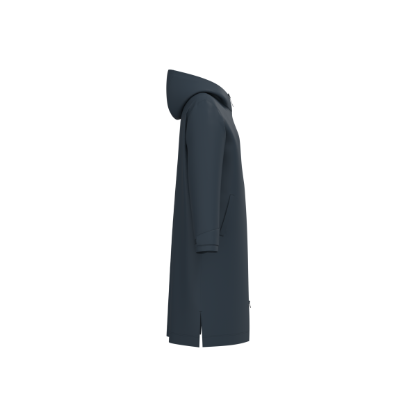 Lange jas met sherpavoering uniseks Navy S/M Lange jas met sherpavoering uniseks Navy S/M