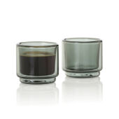 AdHoc Impact espressomok 45 ml, set van 2 stuks, transparant