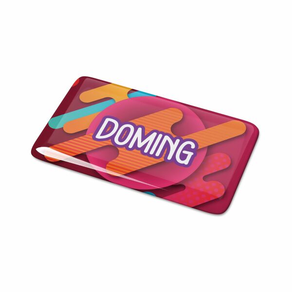 Doming Rechthoek 60x25 mm