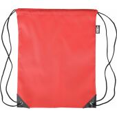 rPET polyester (210D) trekkoord rugtas Calix rood