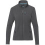 Amber GRS gerecycled dames fleece jas met volledige rits - Storm grey - XS